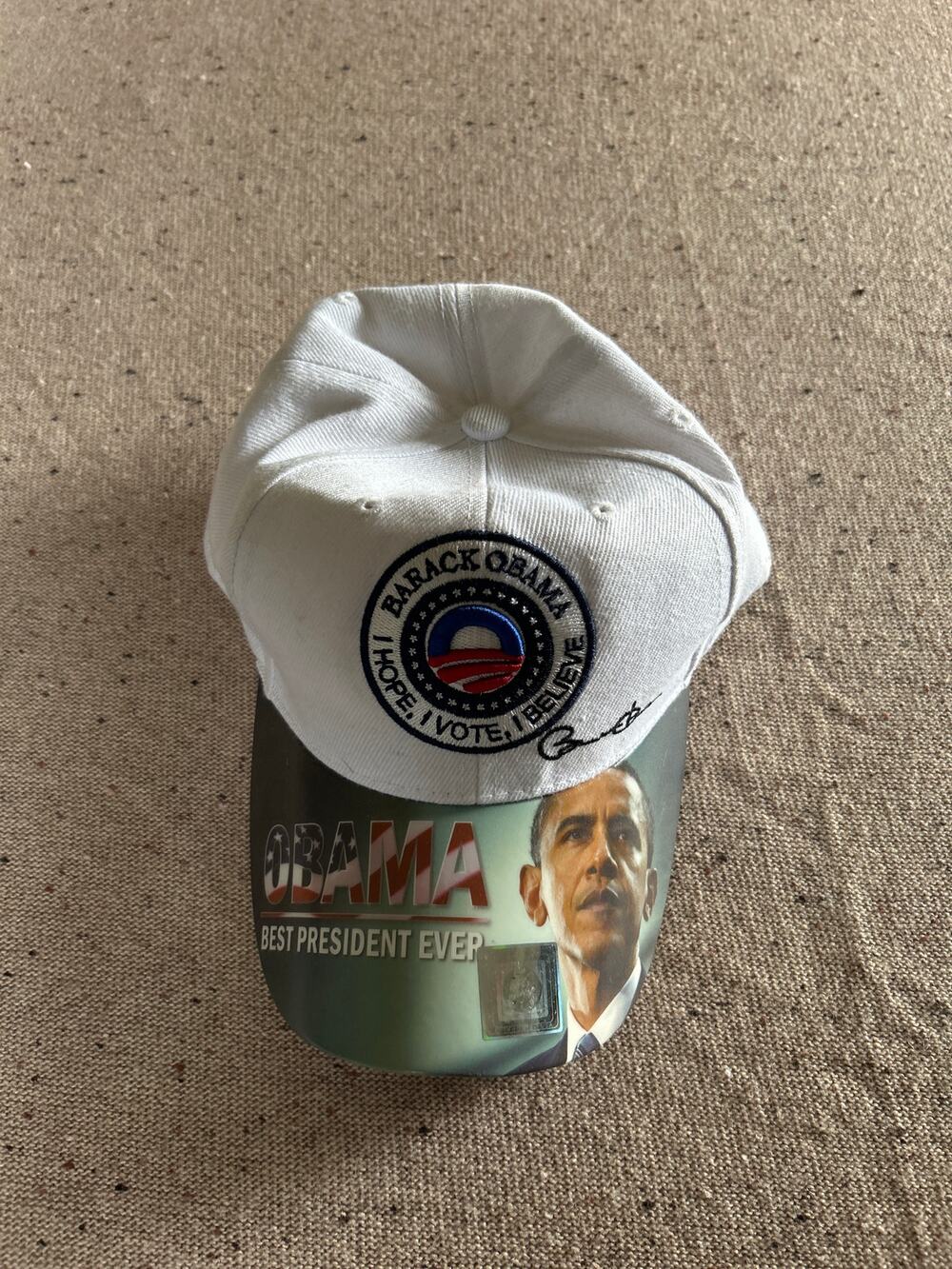 Barack Obama 2012 White Baseball Hat Presidential Election
